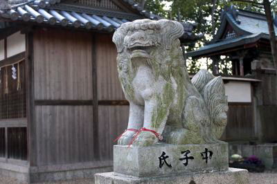 佐吉狛犬再建　十二社神社　奈良・大和高田市