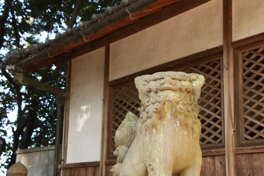 佐吉狛犬　御霊神社