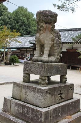 大坂の石工　淡藤の狛犬